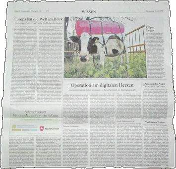 S&uuml;ddeutsche Zeitung vom 10.7.2008 Seite 18.